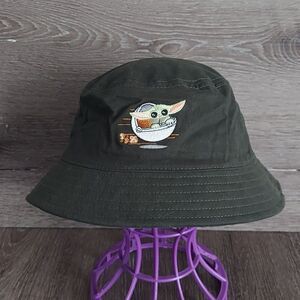 Star Wars Green Bucket Hat with Baby Yoda Embroidery